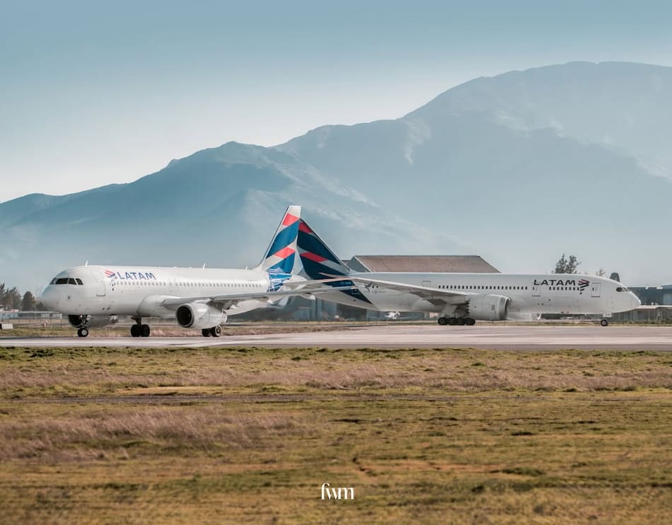 Aviones de Latam Airlines.