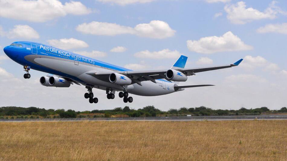 Aerolíneas Argentinas, avión. Foto: NA.