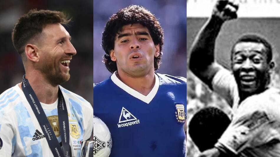 ¿Quién fue el mejor del mundo, Meesi; Maradona o Pelé? Foto: Fotojet.