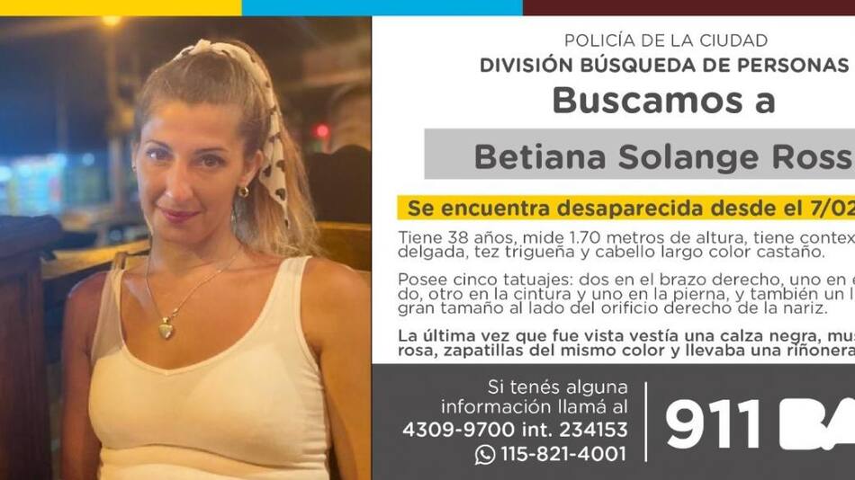 Búsquedad de Betiana Rossi