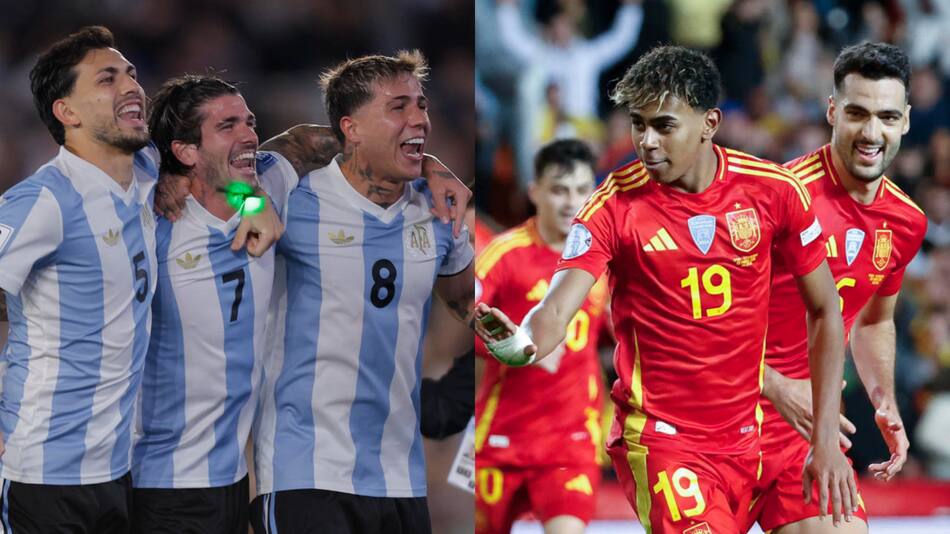 Expectativa por la Finalissima entre la Selección Argentina y España. Fotos: EFE/Juan Ignacio Roncoroni/Ana Escolar