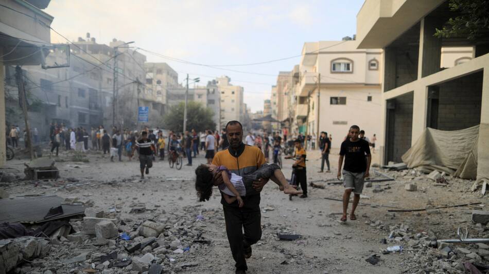 Gaza tras los bombardeos. Foto: Reuters.