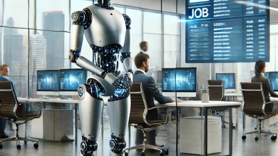 Inteligencia Artificial ejerciendo trabajos. Foto: IA.