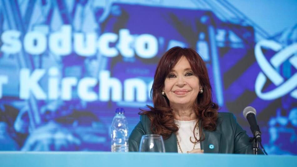 Cristina Fernández de Kirchner en la inauguración del Gasoducto Néstor Kirchner. Foto: Presidencia de la Nación.