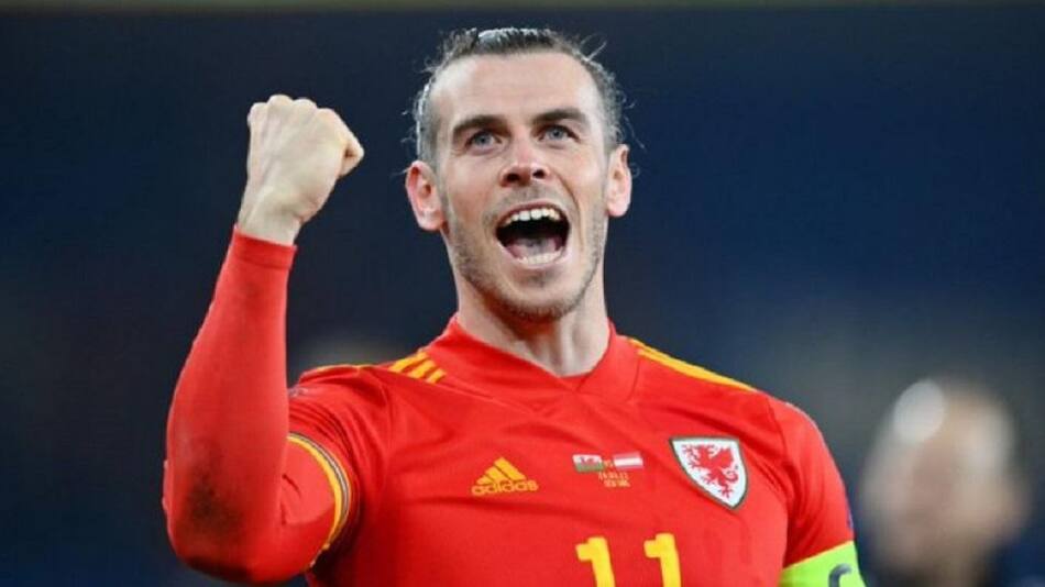 Festejo de  Gareth Bale, Selección de Gales, NA
