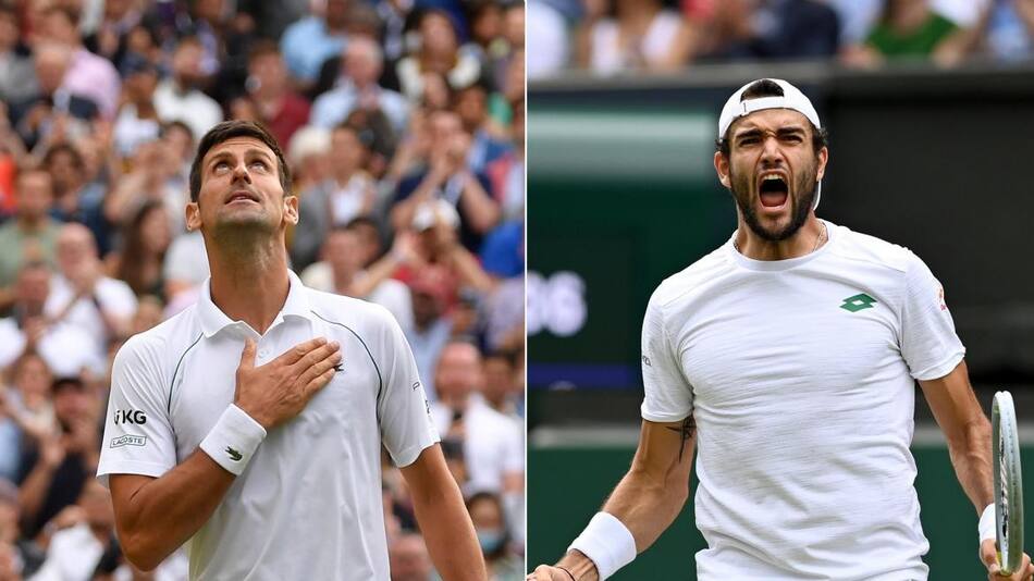 Djokovic vs. Berrettini en la final de Wimbledon, REUTERS Y EFE