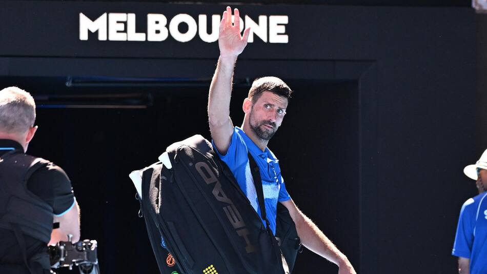 Novak Djokovic en el Abierto de Australia. Foto: EFE.