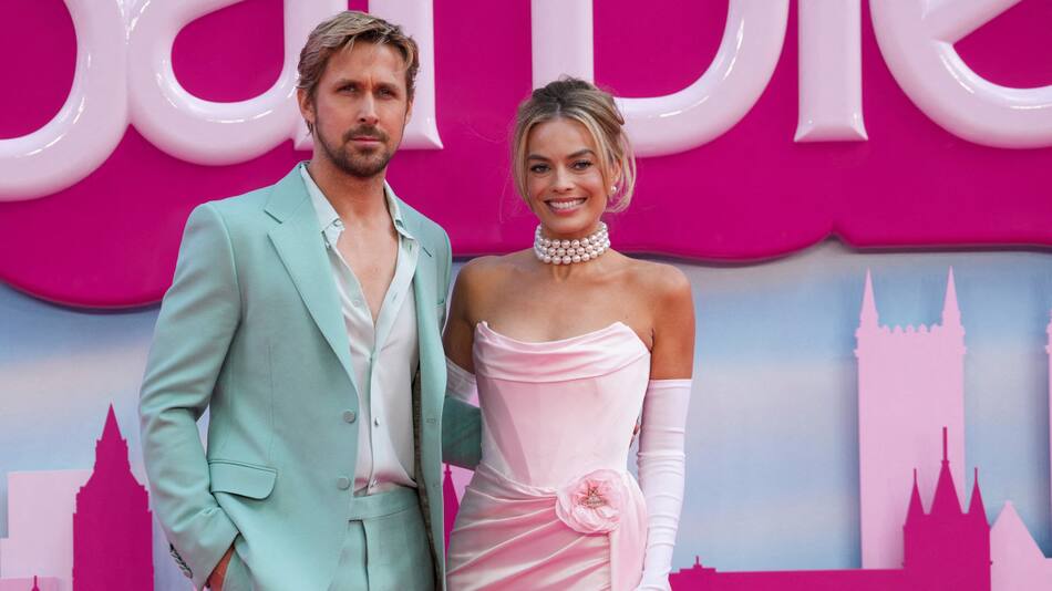 Ryan Gosling y Margot Robbie. Foto: Reuters.