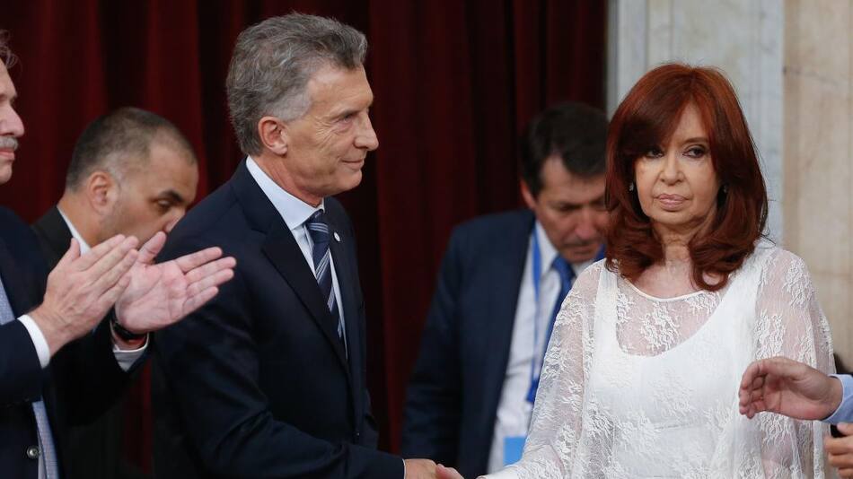 Cristina Kirchner y Mauricio Macri, AGENCIA NA