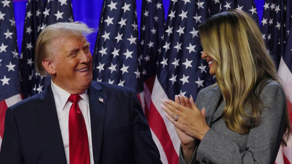 Melania y Donald Trump. Foto: Reuters.