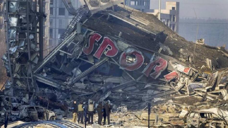 Rusia difundió un video para justificar el bombardeo al centro comercial en Kiev