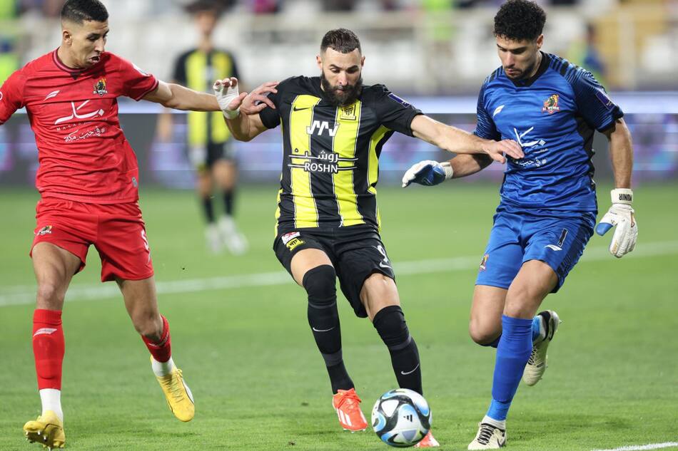 Karim Benzema; Al-Ittihad vs. Al-Wahda. Foto: EFE.