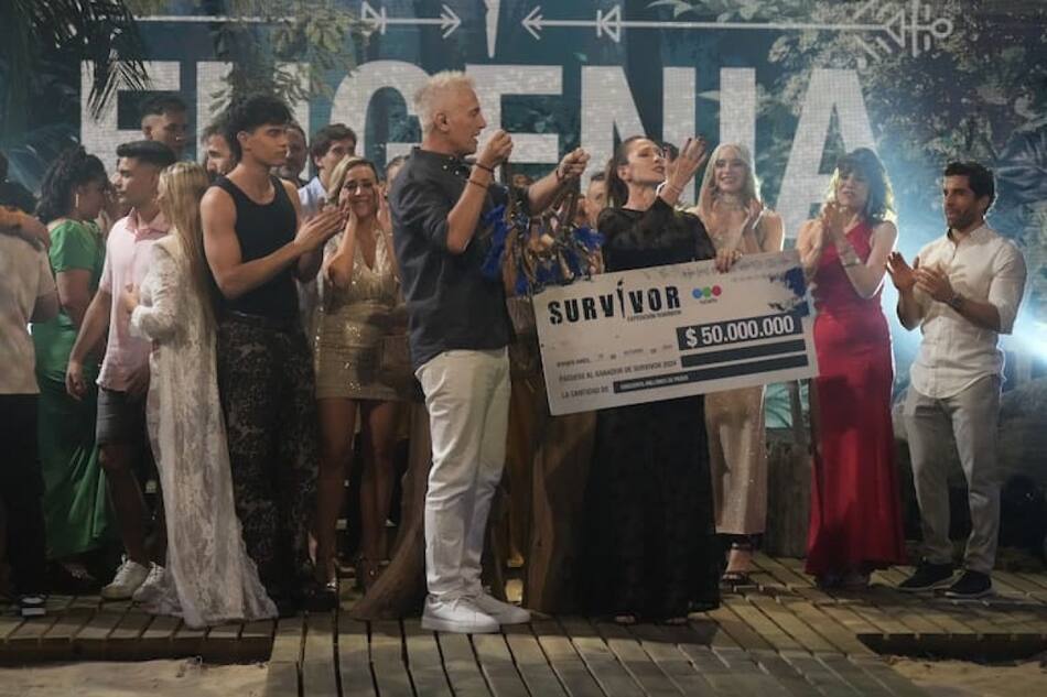 Eugenia, campeona de Survivor, Expedición Robinson. Foto: Prensa Telefe.