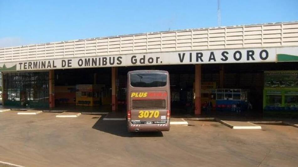 Terminal de micros de Virasoro, Corrientes. Foto: archivo NA