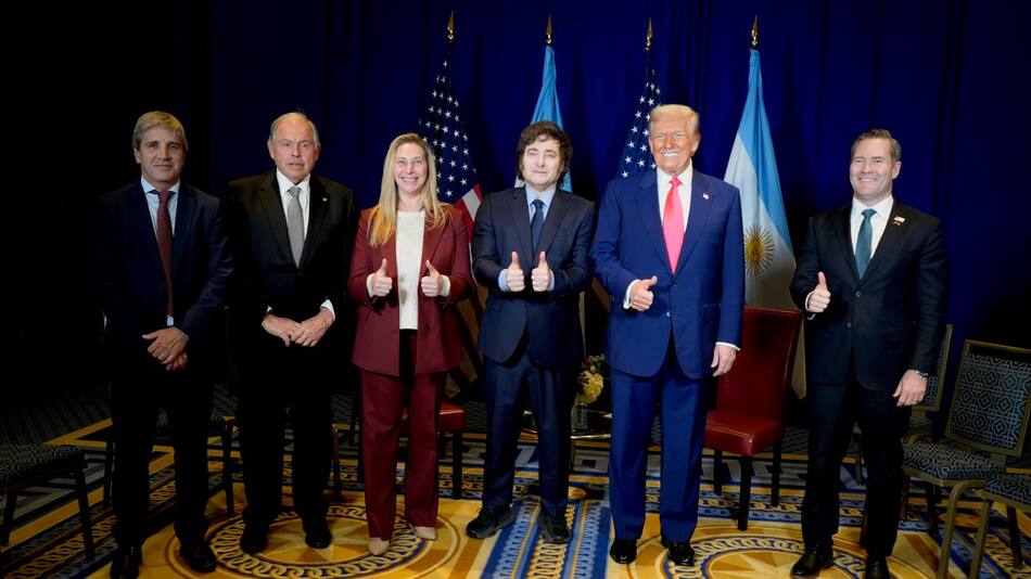 Javier Milei se reunió con Donald Trump. Foto: Presidencia