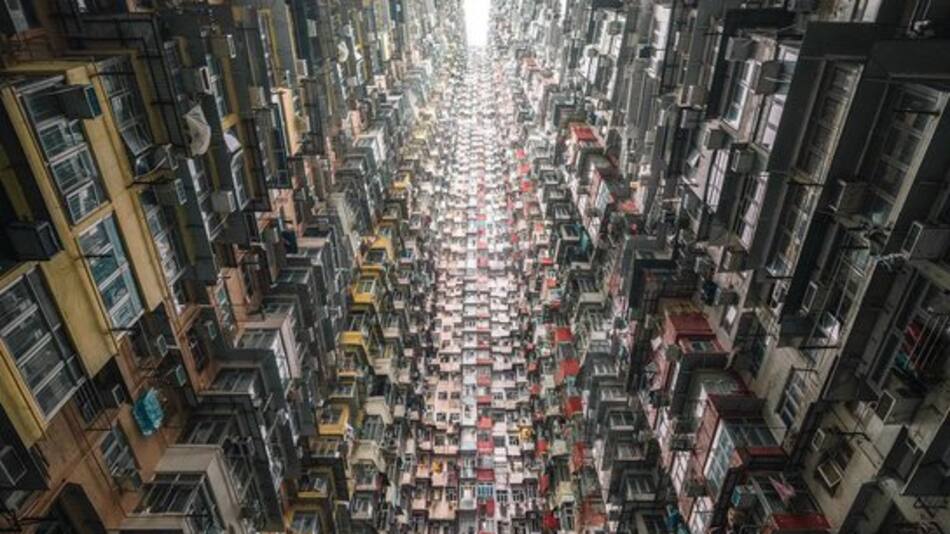 Monster Building, Hong Kong, China.