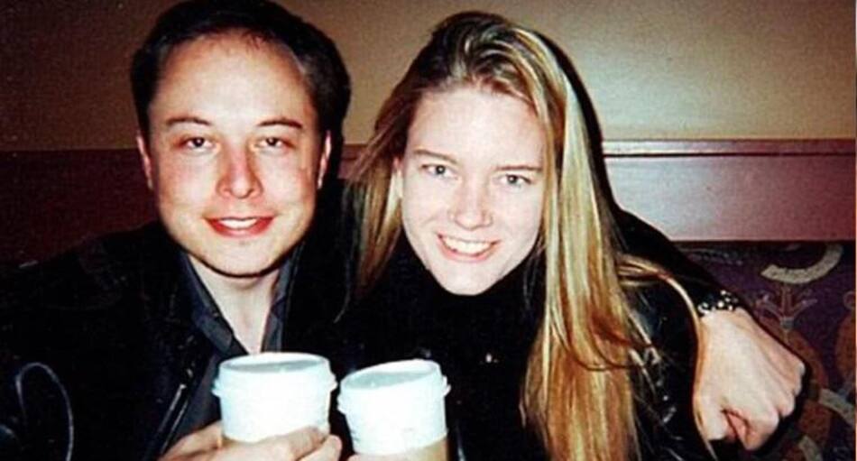 Elon Musk y Justine Wilson, su ex esposa. Foto: internet.
