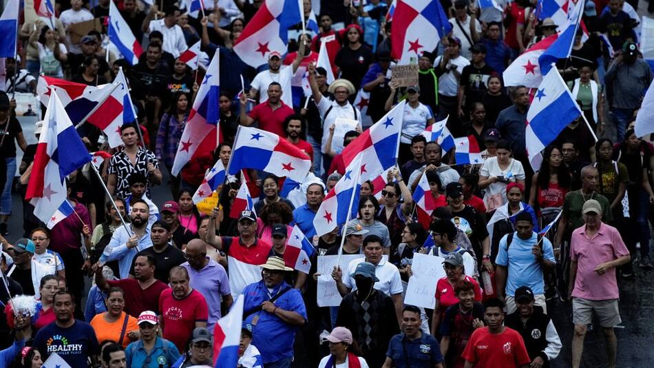 Manifestaciones en Panamá. Foto: Reuters (Enea Lebrun)