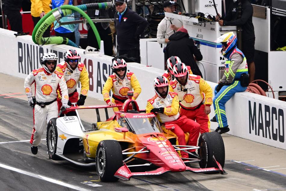 Josef Newgarden, el protagonista de un accidente escalofriante. Foto: Reuters.