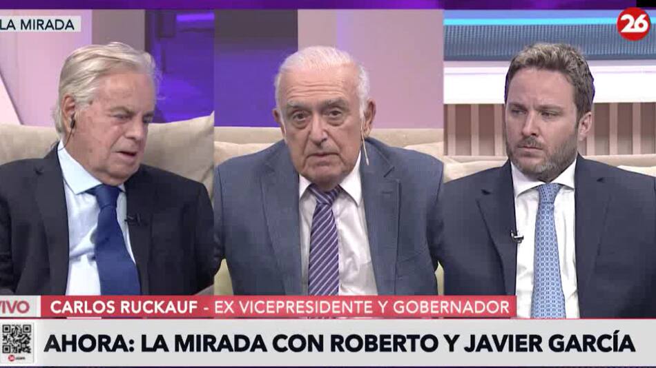 Carlos Ruckauf en La Mirada. Foto: Captura de video.