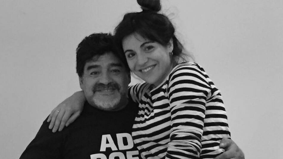 Gianinna y Diego Maradona. Foto: Instagram.