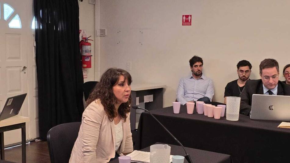 Declaración de Cecilia Torres Otarola durante el juicio. Foto: x MpfRawson.