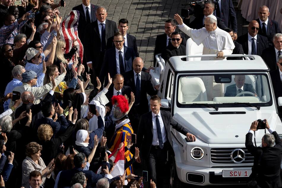 Entronización del Papa León XIV. Foto: Reuters/Eloisa Lopez.