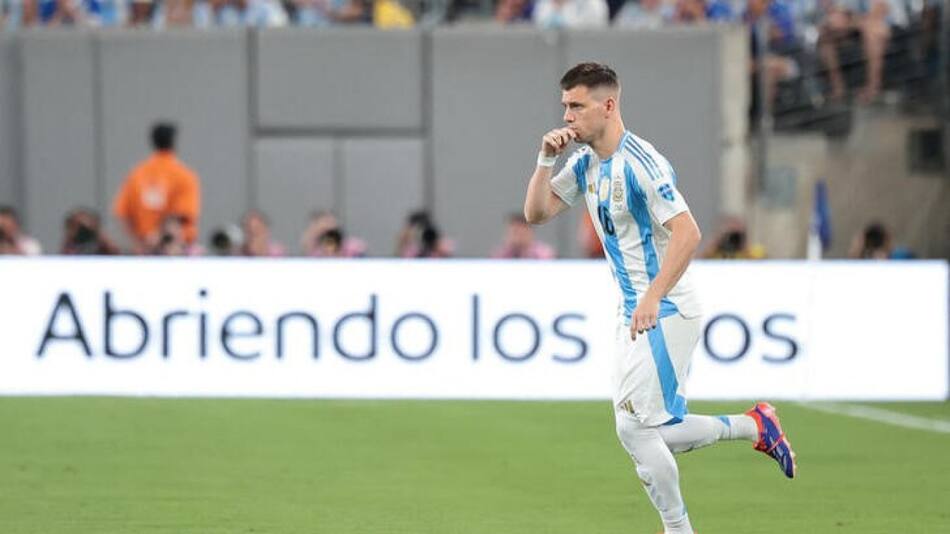 Giovani Lo Celso con la Selección argentina. Foto: REUTERS.