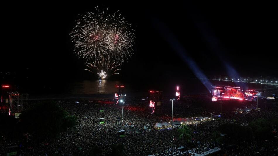 Show de Lady Gaga en Copacabana, Río de Janeiro. Foto: Reuters (Pilar Olivares)