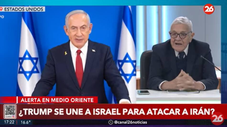 Jorge Castro sobre la posible alianza de Estados Unidos e Israel para atacar a Irán. Foto: Captura de video.