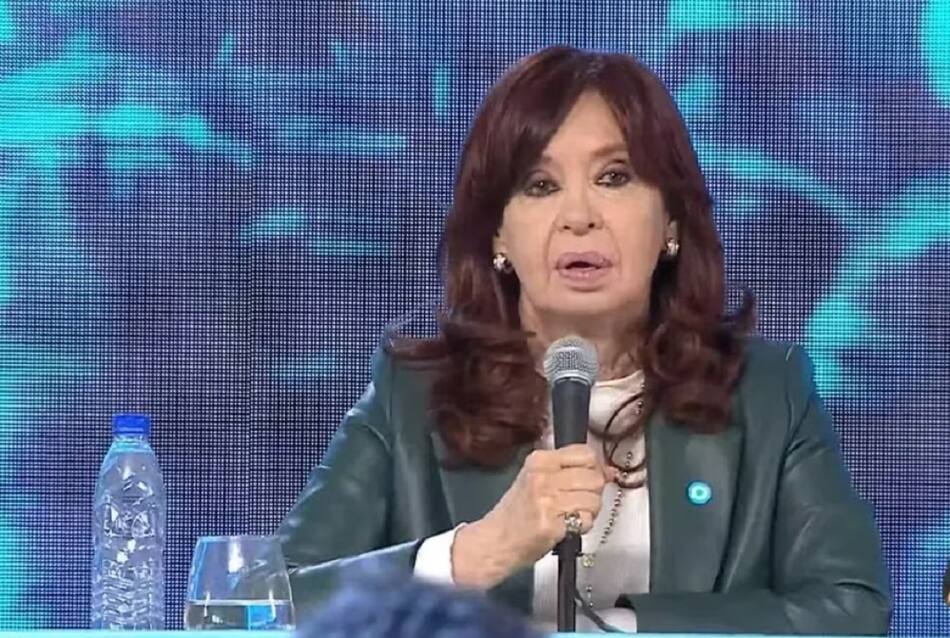 Cristina Fernández de Kirchner en la inauguración del Gasoducto Néstor Kirchner. Foto: captura de video.