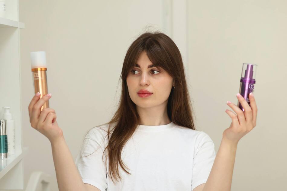 Productos para el pelo, cabello. Foto: Pexels.