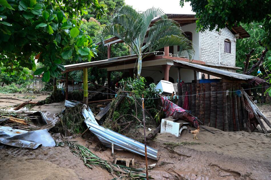 Los destrozos de los ciclones en México. Foto: EFE