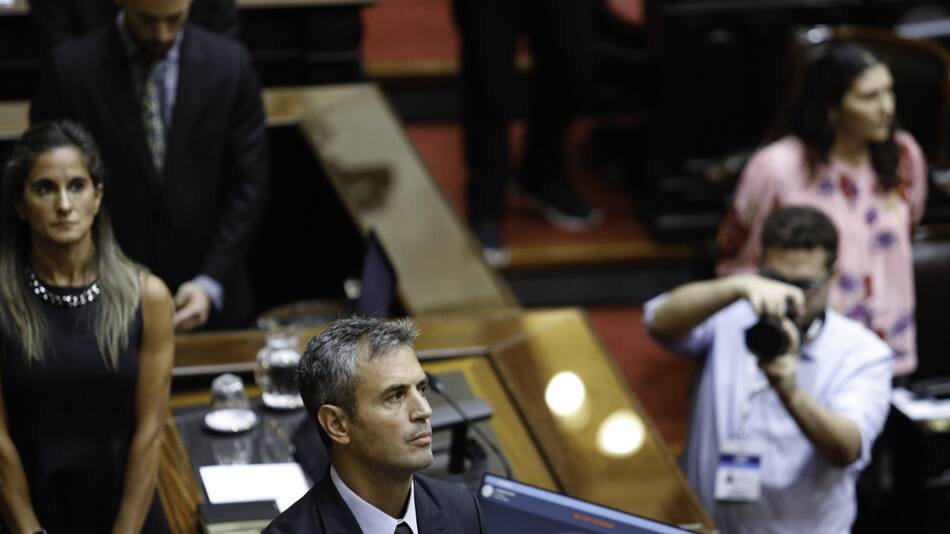 Martín Menem en la Cámara de Diputados. Foto: NA.