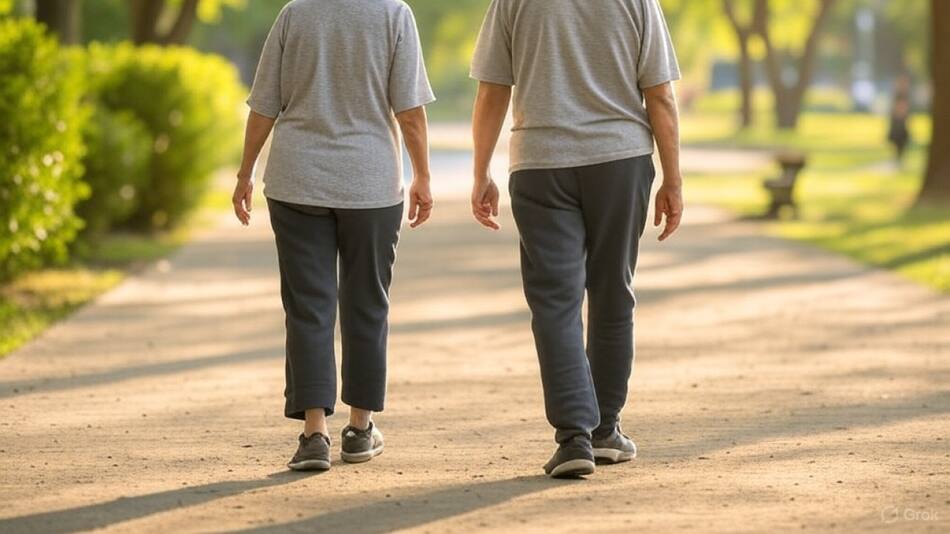 Los beneficios de la caminata. Foto: X/Grook.