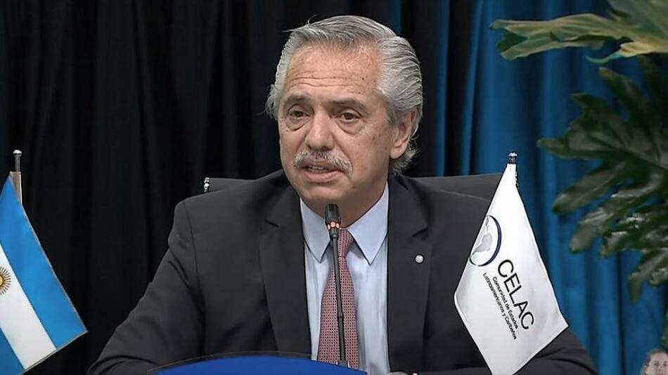 Alberto Fernández, Gobierno, CELAC, Télam