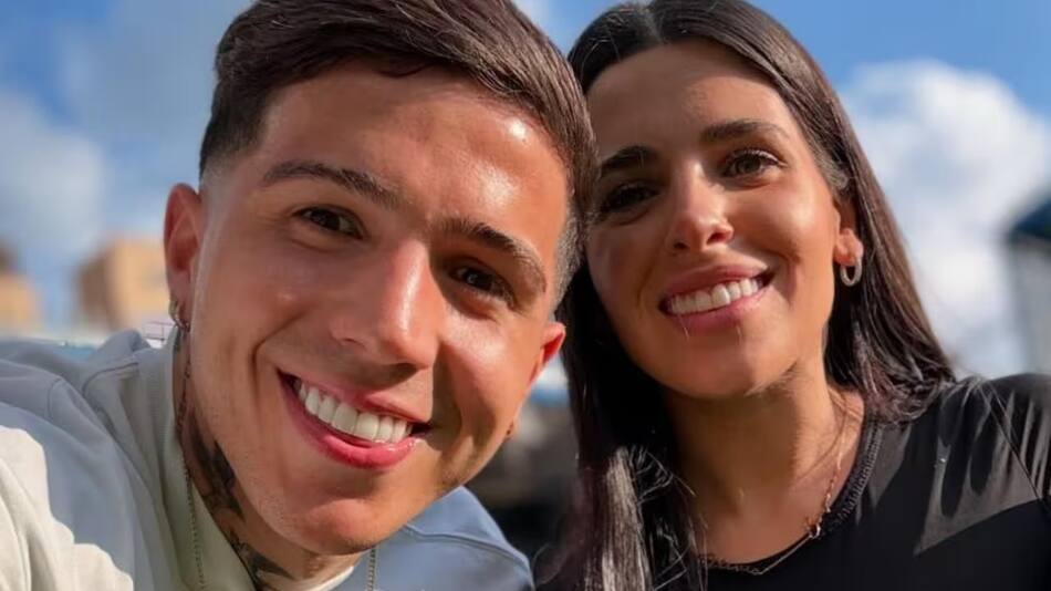 Valentina Cervantes y Enzo Fernández. Foto: redes sociales