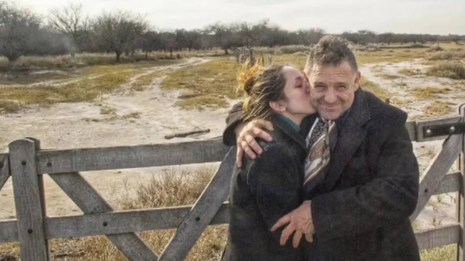 Ricardo Iorio y su hija. Foto: NA