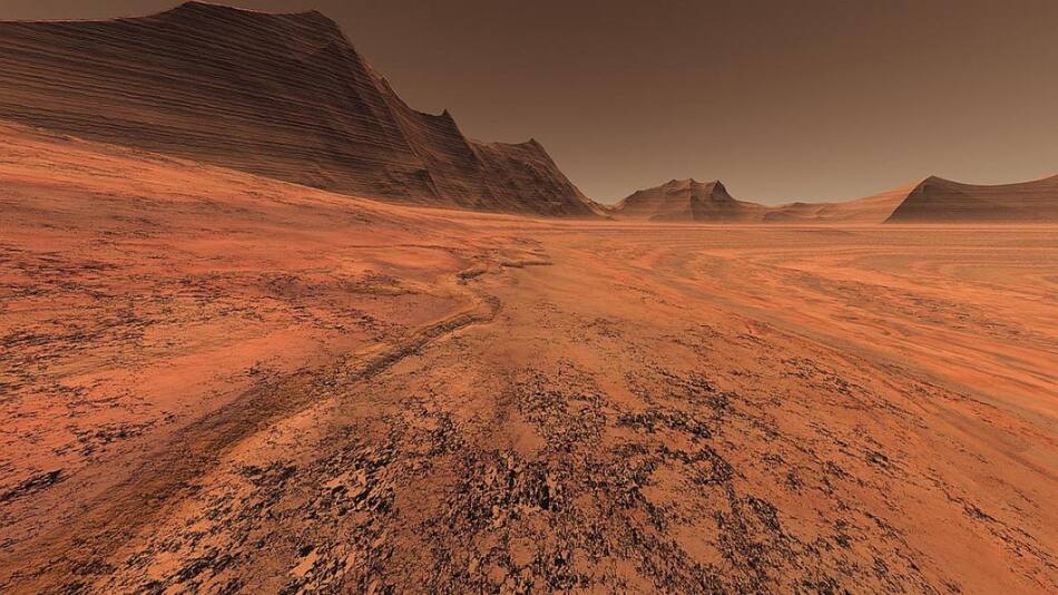 Marte, el planeta rojo que podría haber albergado vida. Foto: NASA.