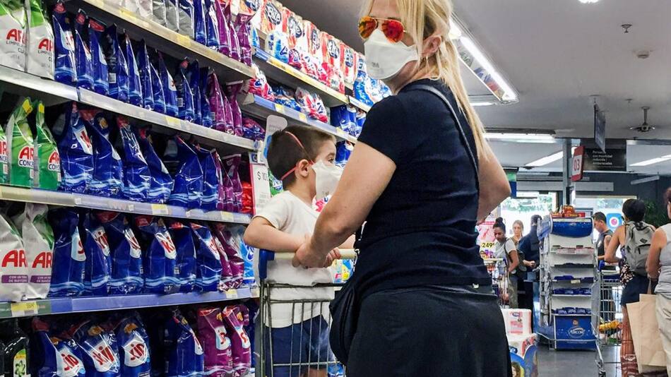 Coronavirus, Argentina, pandemia, supermercados, NA