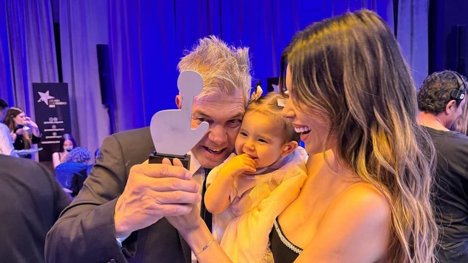 Barby Franco y Fernando Burlando junto a su hija Sarah. Foto: Instagram @barbaritafranco21.