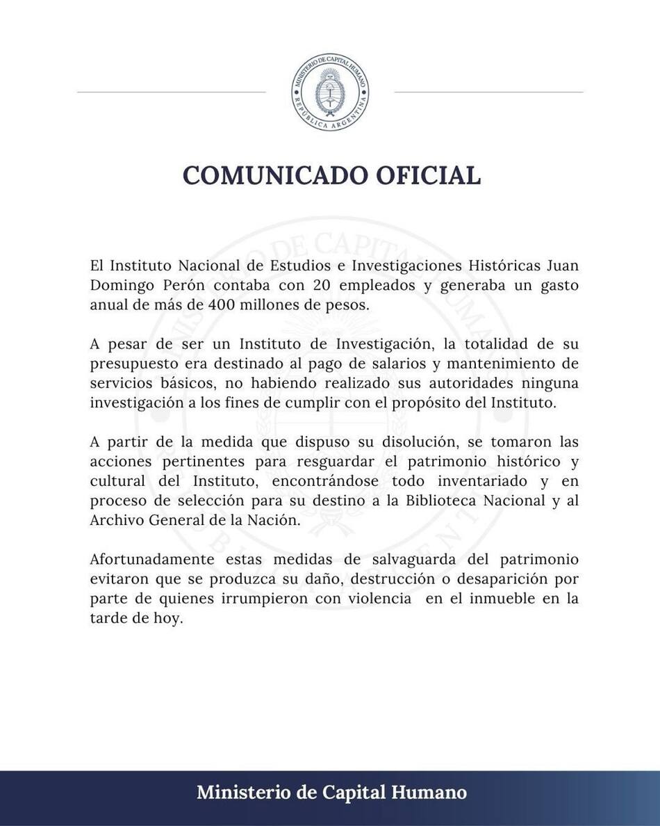 La postura del Ministerio de Capital Humano sobre la detención de Juan Grabois.