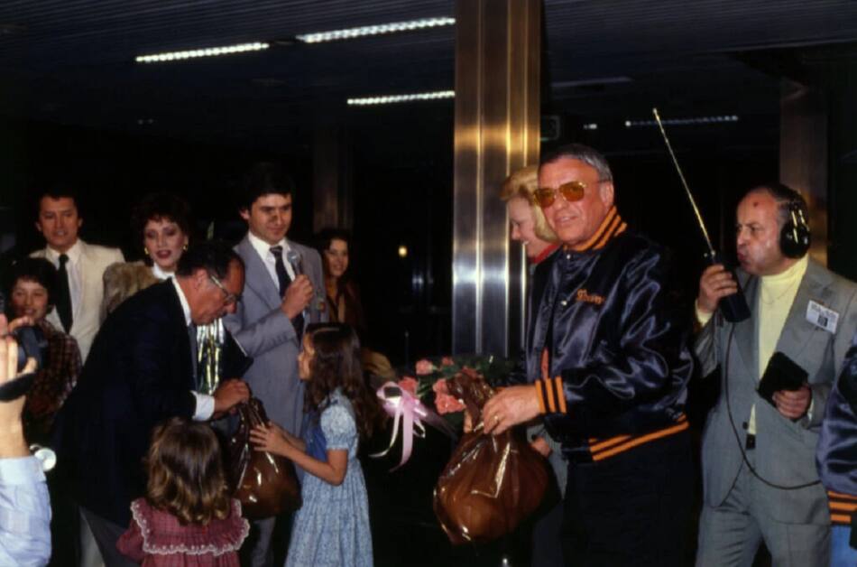 Frank Sinatra en Buenos Aires. Foto: Gente