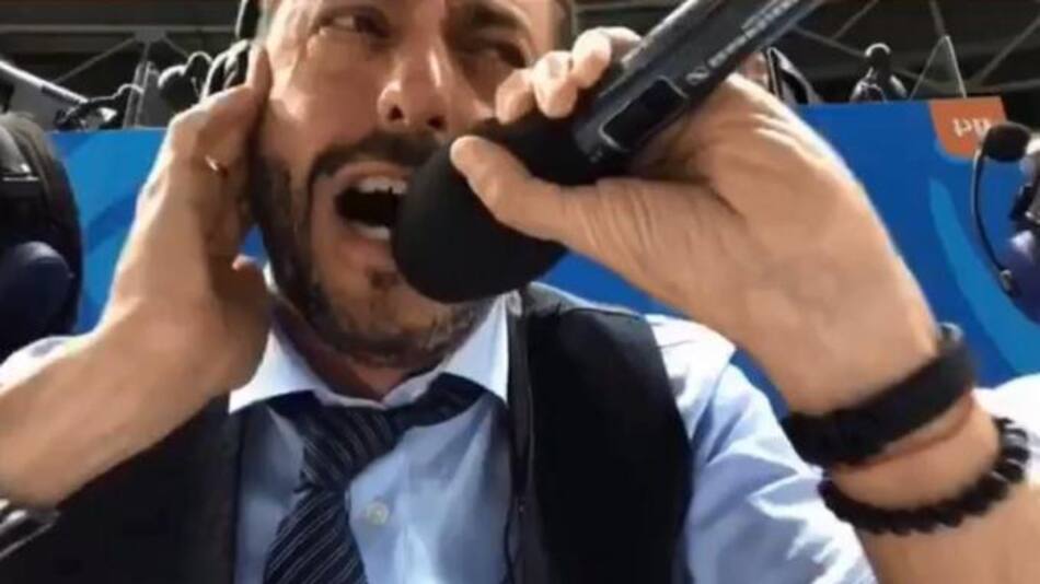Relator emocionado hasta las lágrimas ante el gol de Marcos Rojo