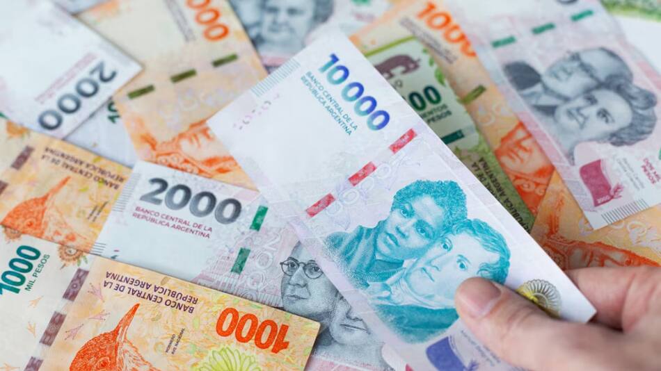 Billetes argentinos; plazo fijo. Foto: NA.