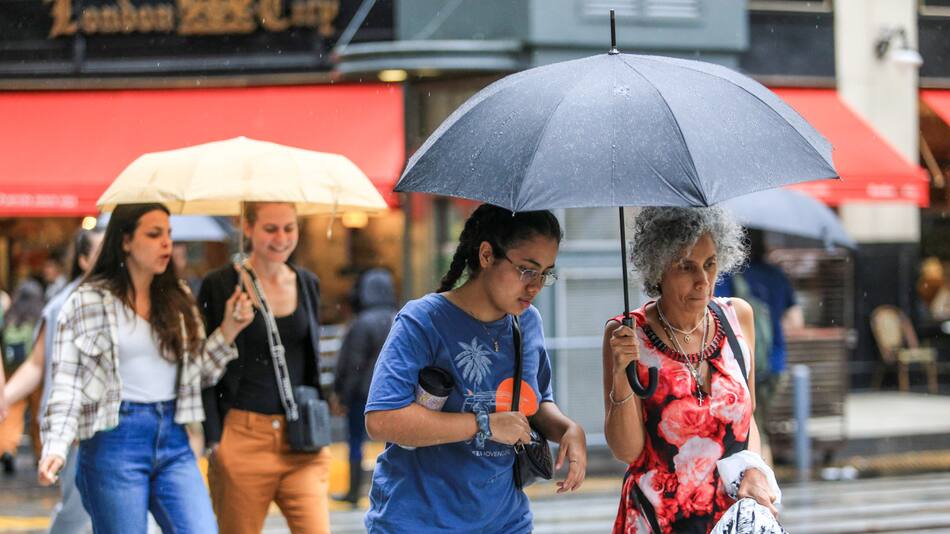 Temporal de lluvias en la Ciudad de Buenos Aires. Foto: NA.