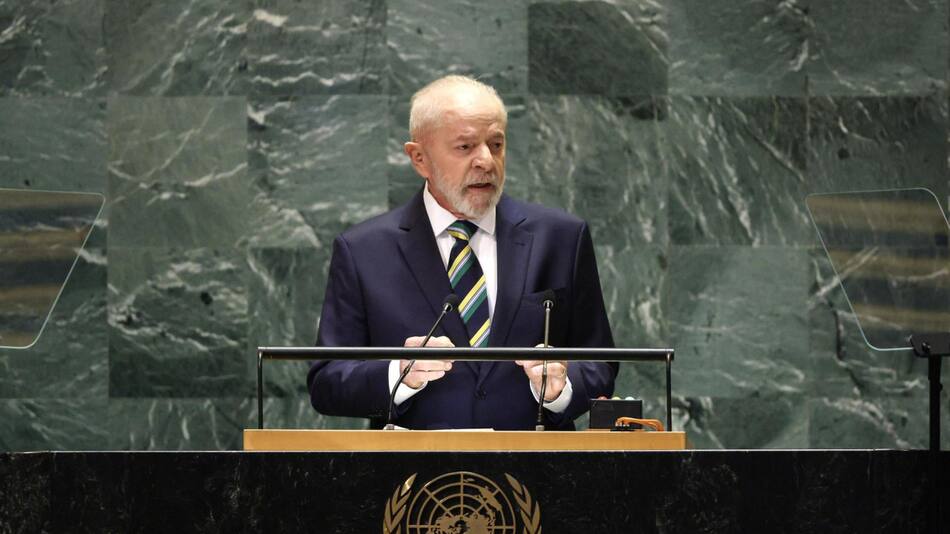 Luiz Inácio Lula da Silva, en su discurso en la Asamblea General de la ONU. EFE