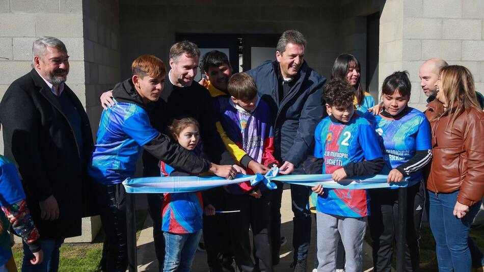 Sergio Massa en Pilar. Foto: Ministerio de Economía.