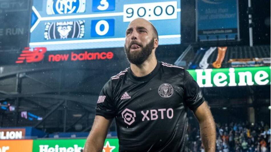 Gonzalo Higuaín, futbolista. Foto: NA.