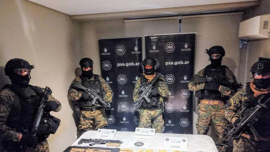 Parte de lo secuestrado por la PSA. Foto: PSA.